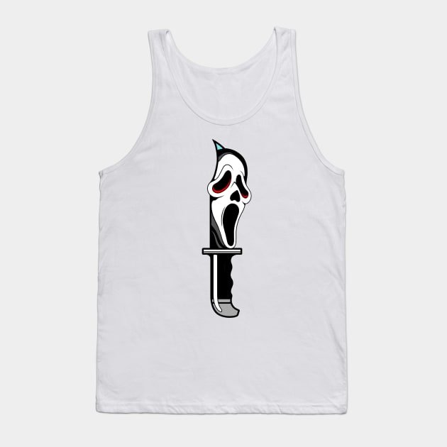 Ghostface Knife Tank Top by Creative Terror